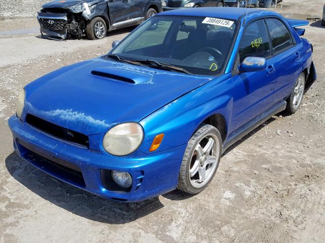 JF1GD29612H518831 - 2002 SUBARU IMPREZA WR BLUE photo 2