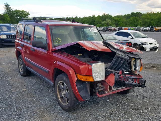 1J8HG48K26C207260 - 2006 JEEP COMMANDER MAROON photo 1