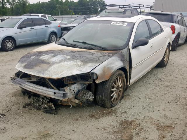 1C3EL56U01N527243 - 2001 CHRYSLER SEBRING LX WHITE photo 2