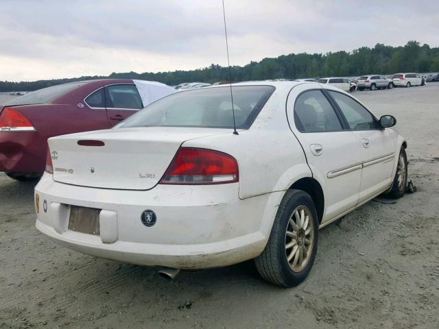 1C3EL56U01N527243 - 2001 CHRYSLER SEBRING LX WHITE photo 4