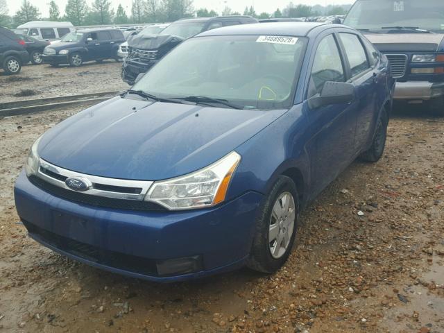 1FAHP34N38W107225 - 2008 FORD FOCUS S/SE BLUE photo 2