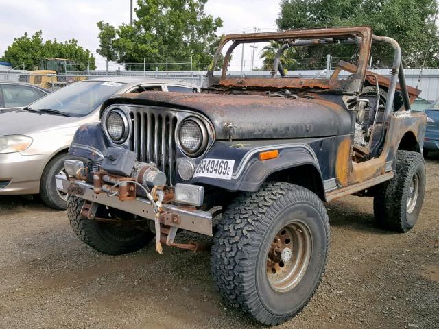 1JCCF87E8ET010310 - 1984 JEEP JEEP CJ7 BURGUNDY photo 2