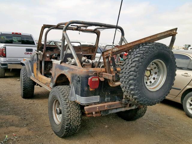 1JCCF87E8ET010310 - 1984 JEEP JEEP CJ7 BURGUNDY photo 3