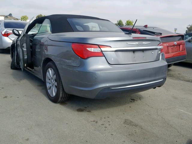 1C3BCBEB0CN218408 - 2012 CHRYSLER 200 TOURIN GRAY photo 3