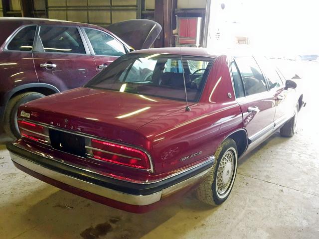 1G4CW53L5N1644833 - 1992 BUICK PARK AVENU BURGUNDY photo 4