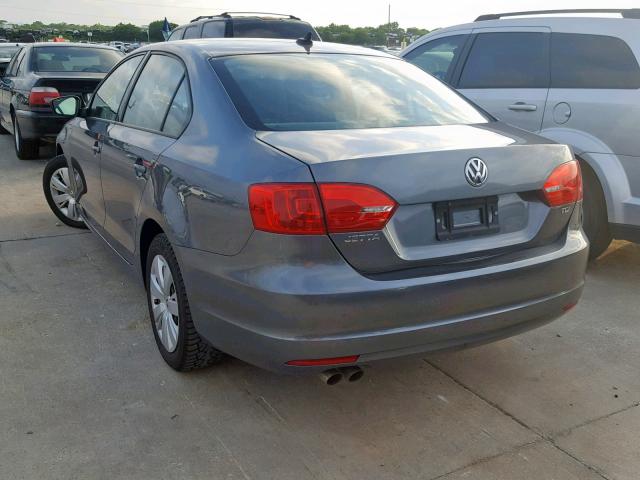 3VW3L7AJ2EM442557 - 2014 VOLKSWAGEN JETTA TDI GRAY photo 3