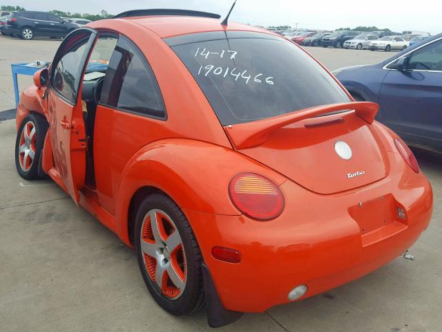 3VWCD21C52M448396 - 2002 VOLKSWAGEN NEW BEETLE ORANGE photo 3