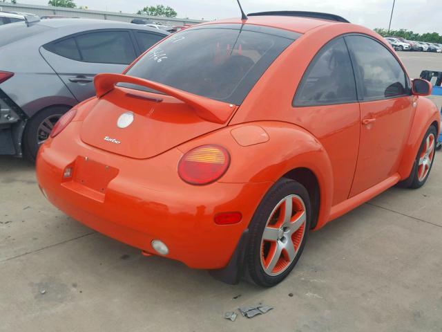 3VWCD21C52M448396 - 2002 VOLKSWAGEN NEW BEETLE ORANGE photo 4