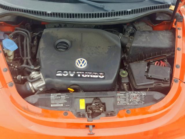 3VWCD21C52M448396 - 2002 VOLKSWAGEN NEW BEETLE ORANGE photo 7