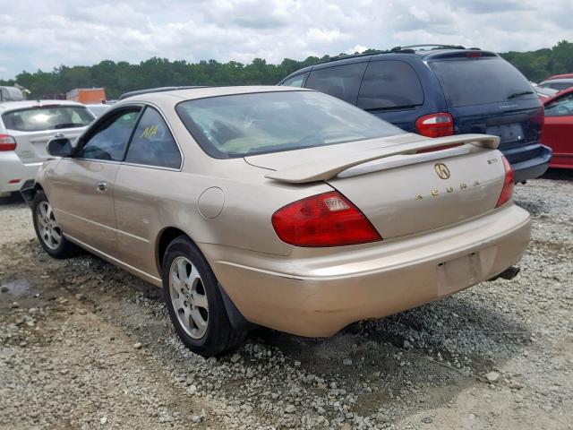 19UYA42461A029667 - 2001 ACURA 3.2CL GOLD photo 3