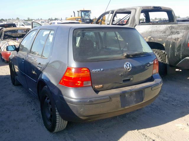 9BWFR61J554032197 - 2005 VOLKSWAGEN GOLF GL TD BLUE photo 3