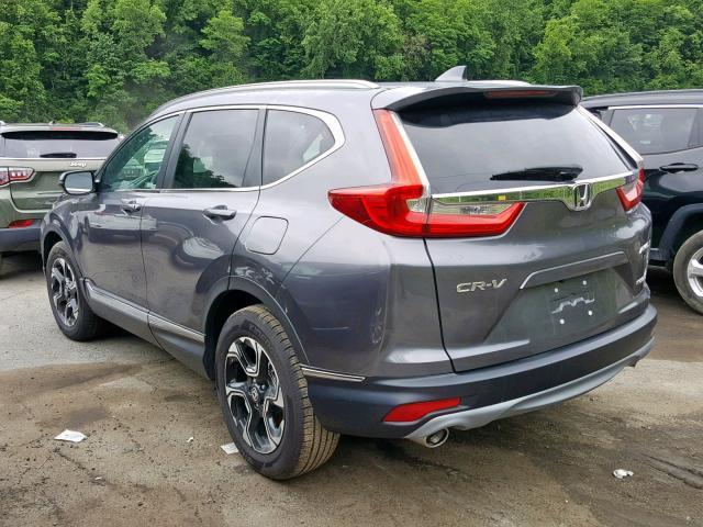 7FARW2H9XJE033468 - 2018 HONDA CR-V TOURI GRAY photo 3