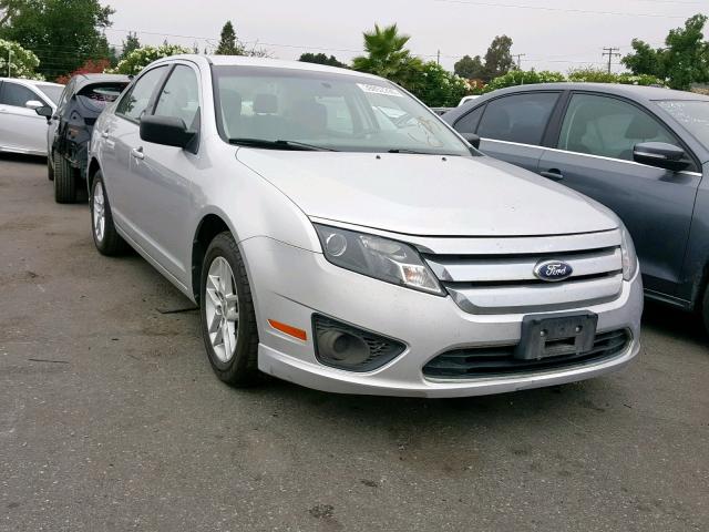 3FAHP0GA5CR296625 - 2012 FORD FUSION S SILVER photo 1