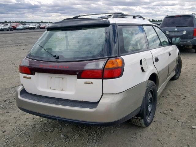 4S3BH665717617119 - 2001 SUBARU LEGACY OUT WHITE photo 4