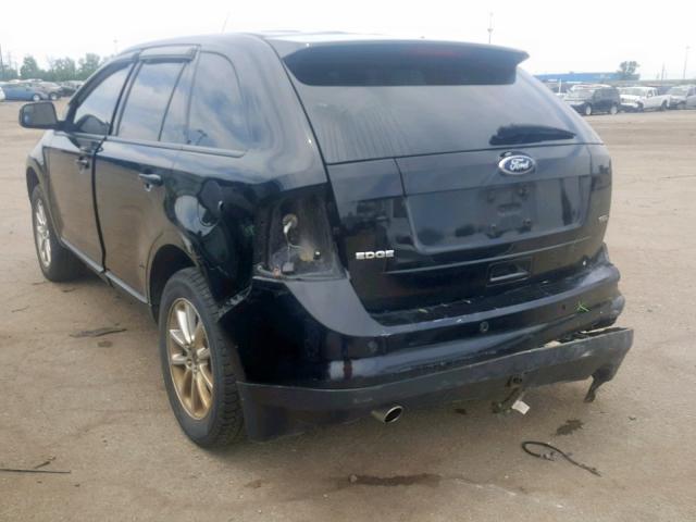 2FMDK38C09BA41988 - 2009 FORD EDGE SEL BLACK photo 3