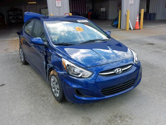 KMHCT4AE2HU186565 - 2017 HYUNDAI ACCENT SE BLUE photo 1