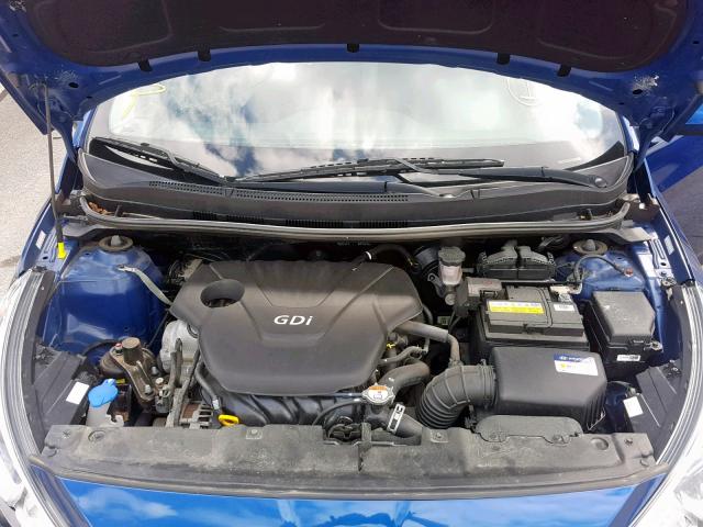 KMHCT4AE2HU186565 - 2017 HYUNDAI ACCENT SE BLUE photo 7