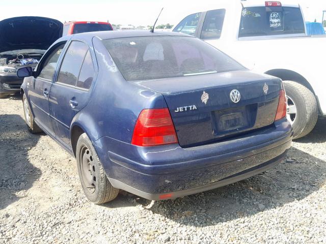 3VWRK69M72M084079 - 2002 VOLKSWAGEN JETTA GL BLUE photo 3