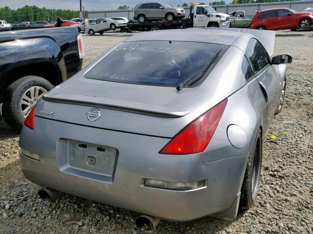 JN1AZ34D33T120129 - 2003 NISSAN 350Z COUPE GRAY photo 4