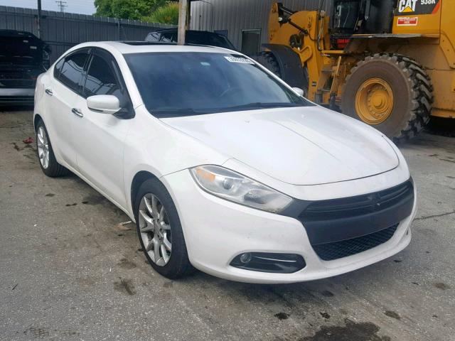 1C3CDFCA0DD105066 - 2013 DODGE DART LIMIT WHITE photo 1