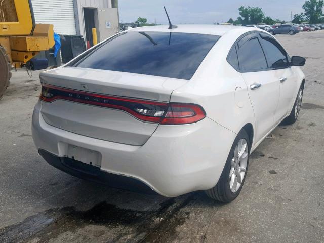 1C3CDFCA0DD105066 - 2013 DODGE DART LIMIT WHITE photo 4