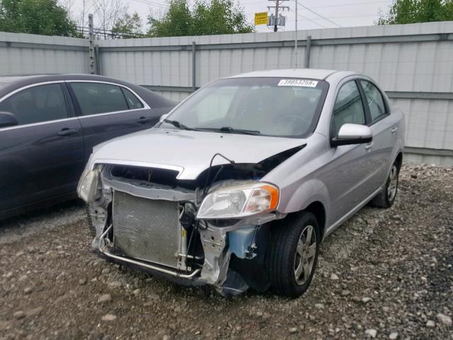 KL1TD5DE0BB127477 - 2011 CHEVROLET AVEO LS SILVER photo 2