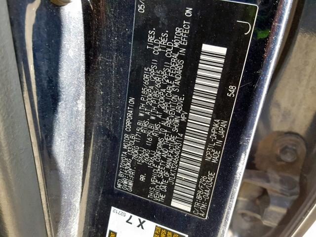 JTLKT324664093114 - 2006 TOYOTA SCION XB 蓝色 照片 10