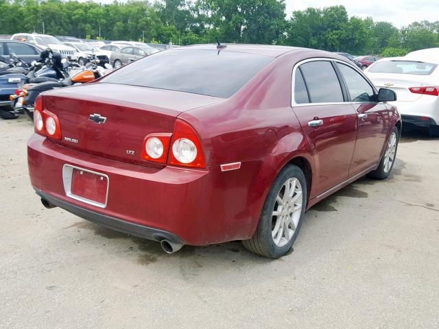 1G1ZK57728F276277 - 2008 CHEVROLET MALIBU LTZ ბურგუნდია ფოტო 4