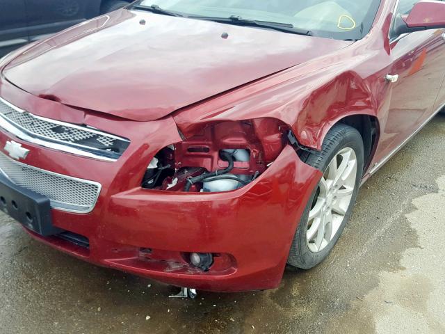 1G1ZK57728F276277 - 2008 CHEVROLET MALIBU LTZ ბურგუნდია ფოტო 9