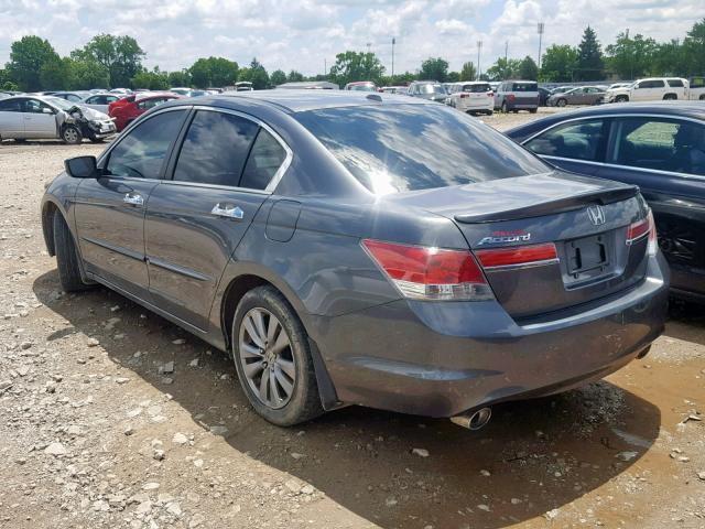 1HGCP3F84BA003196 - 2011 HONDA ACCORD EXL GRAY photo 3