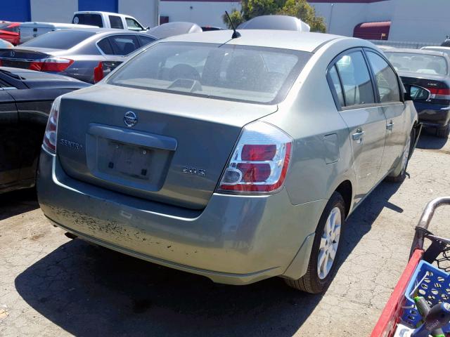 3N1AB61E47L641860 - 2007 NISSAN SENTRA 2.0 GREEN photo 4