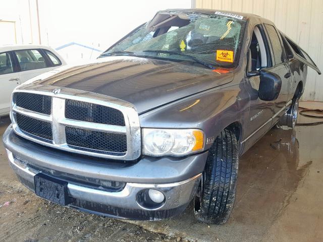 1D7HA18D65S301211 - 2005 DODGE RAM 1500 S GRAY photo 2