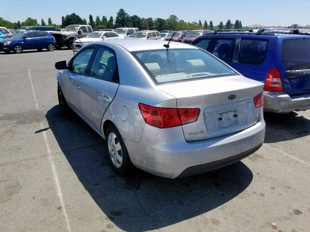 KNAFU4A22C5630550 - 2012 KIA FORTE EX SILVER photo 3