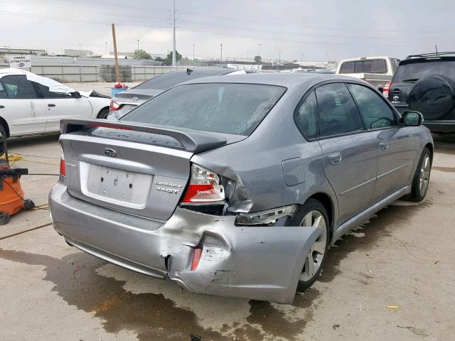 4S3BL676184212357 - 2008 SUBARU LEGACY GT GRAY photo 4