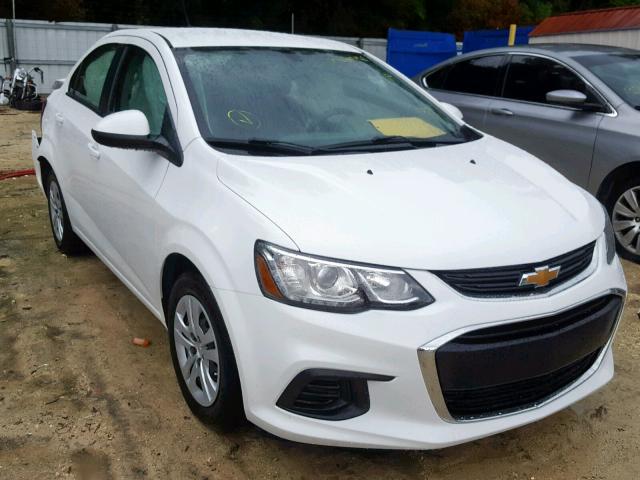 1G1JB5SH9H4125901 - 2017 CHEVROLET SONIC LS WHITE photo 1