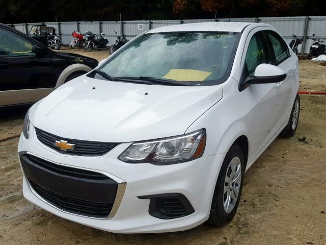 1G1JB5SH9H4125901 - 2017 CHEVROLET SONIC LS WHITE photo 2
