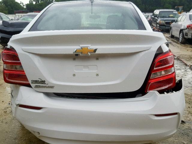 1G1JB5SH9H4125901 - 2017 CHEVROLET SONIC LS WHITE photo 9