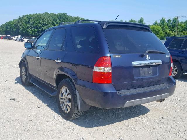 2HNYD18713H512522 - 2003 ACURA MDX TOURIN BLUE photo 3