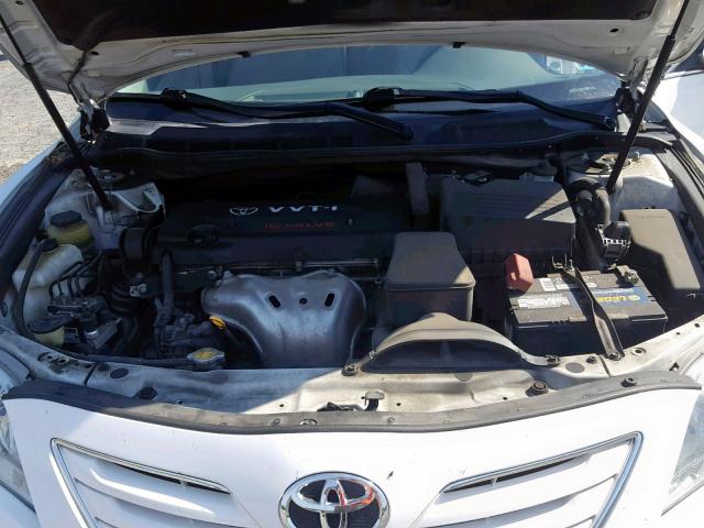 4T1BE46K17U663182 - 2007 TOYOTA CAMRY NEW WHITE photo 7