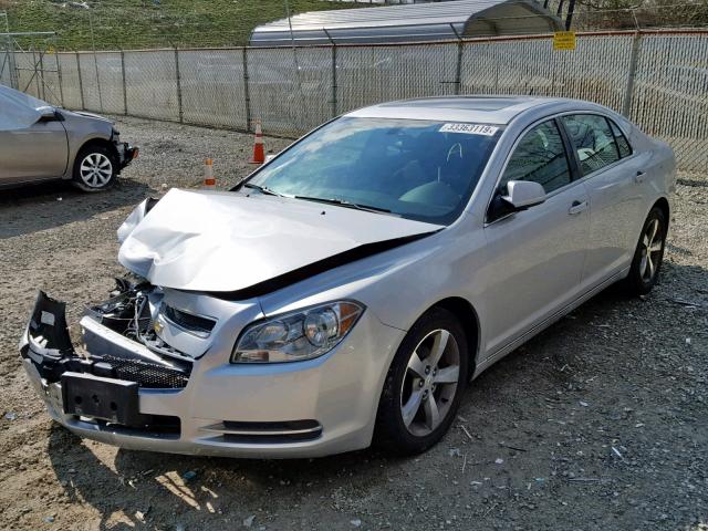 1G1ZC5E16BF119936 - 2011 CHEVROLET MALIBU 1LT ვერცხლისფერი ფოტო 2
