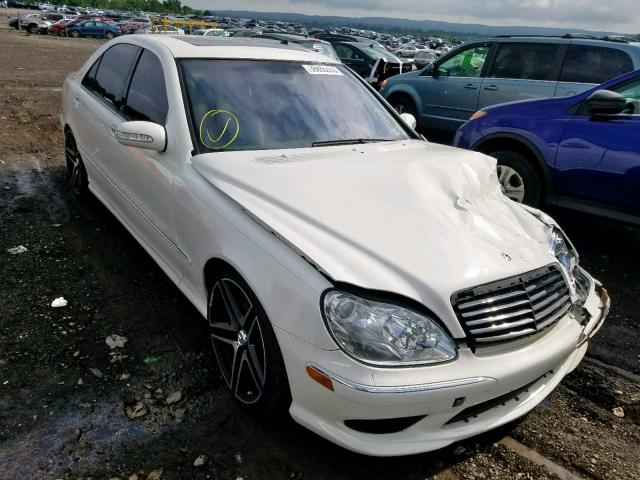 WDBNG75J64A396381 - 2004 MERCEDES-BENZ S500 WHITE photo 1