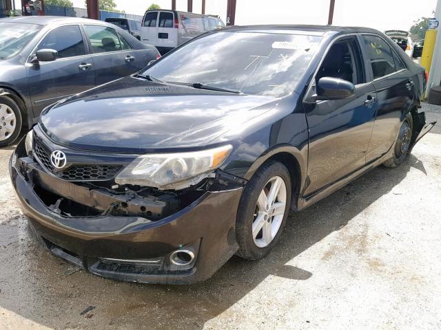 4T1BF1FK6EU410819 - 2014 TOYOTA CAMRY L BLACK photo 2