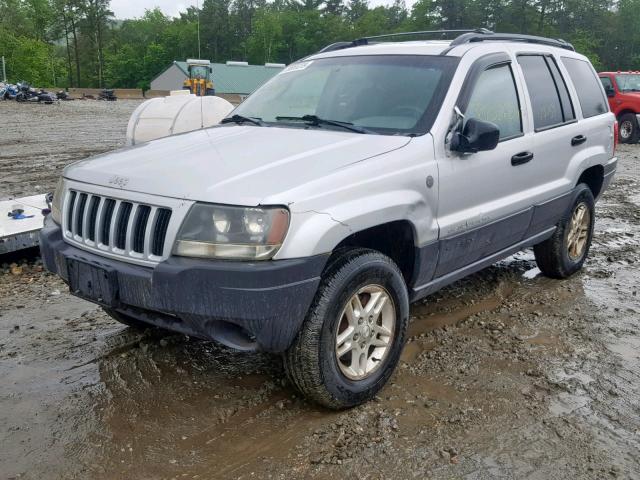 1J4GW48S04C377209 - 2004 JEEP GRAND CHER SILVER photo 2