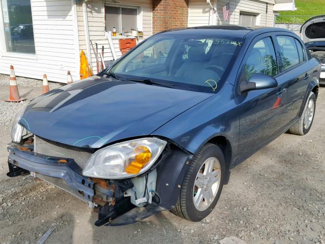 1G1AL55F277387117 - 2007 CHEVROLET COBALT LT BLUE photo 2