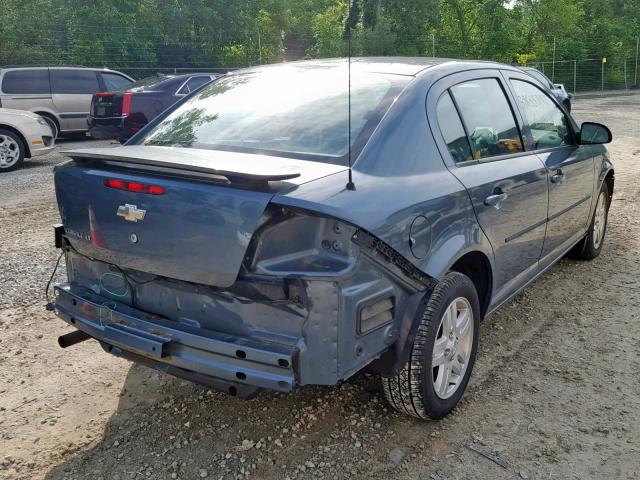 1G1AL55F277387117 - 2007 CHEVROLET COBALT LT BLUE photo 4