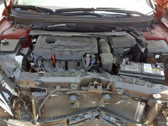 5NPE34AF0HH547176 - 2017 HYUNDAI SONATA SPO RED photo 7