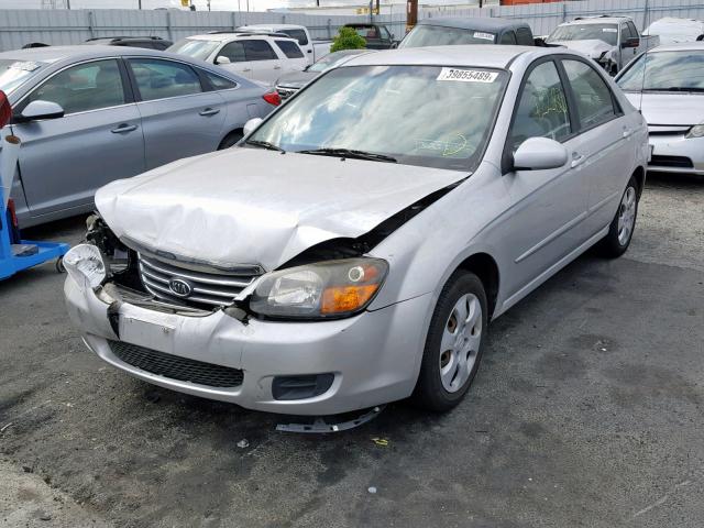 KNAFE222695638319 - 2009 KIA SPECTRA EX SILVER photo 2