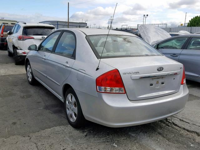 KNAFE222695638319 - 2009 KIA SPECTRA EX SILVER photo 3