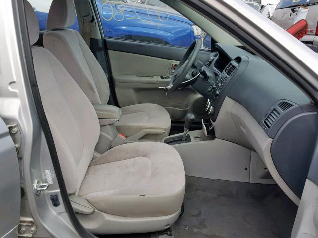 KNAFE222695638319 - 2009 KIA SPECTRA EX SILVER photo 5