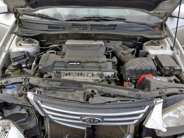 KNAFE222695638319 - 2009 KIA SPECTRA EX SILVER photo 7